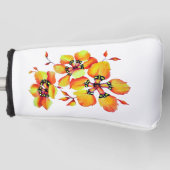 Elegante Orange Blume - Individuelle Anpassung Golf Headcover (Vorderseite)