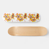 Elegante Orange Blume - Individuelle Anpassung Skateboard (Horizontal)
