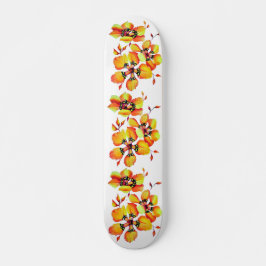 Elegante Orange Blume - Individuelle Anpassung Skateboard