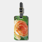 Elegante Orange Blush Rose Gepäckanhänger (Vorderseite vertikal)