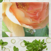 Elegante Orange Blush Rose Handtuch (Gefaltet)