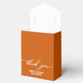 Elegante Orange Burnt Bevorzugung Box Geschenkschachtel (Geöffnet)