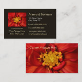 Elegante orange Dahlie-schöne Blumen Visitenkarte (Vorne/Hinten)