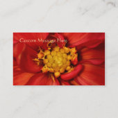 Elegante orange Dahlie-schöne Blumen Visitenkarte (Rückseite)