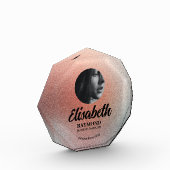 Elegante Orange Foto Blu Block Template (Links)