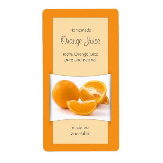 Elegante Orange Juice Jam Marmalade (Vorne)
