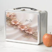 Elegante Orange Peach Floral Lunchbox (Beispiel)