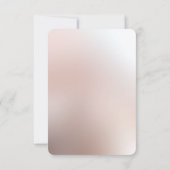 Elegante Orange Peach Floral RSVP Card Karte (Rückseite)