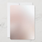 Elegante Orange Peach Verlobung Einladung (Rückseite)