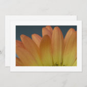 Elegante Orange Petal Custom Einladung (Vorne/Hinten)