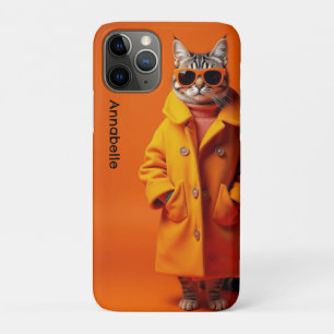 Elegante Orange-Reisekatze Case-Mate iPhone Hülle
