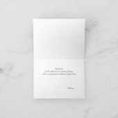 Elegante orange-rosa Blume Dankeskarte (Innenseite)