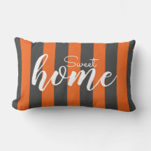 Elegante Orange Striping Muster Test Sweet Zuhause