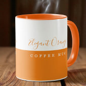 Elegante Orange Tasse