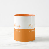 Elegante Orange Tasse (Zentrum)