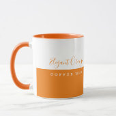 Elegante Orange Tasse (Links)
