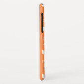 Elegante orange und weiße Pfeile Case-Mate iPhone Hülle (Hinten/Links)