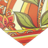 Elegante, orange weiße Blume und wirbeln Tischdecke (Schrägansicht)