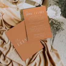 Elegante orange-weiße stilvolle Hochzeitsdetails
