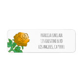 Elegante Orangefarbene Rose (Vorne)