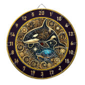 Elegante Orca Turtle Dartboard Dekoration Dartscheibe (vorne)