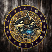 Elegante Orca Turtle Dartboard Dekoration Dartscheibe