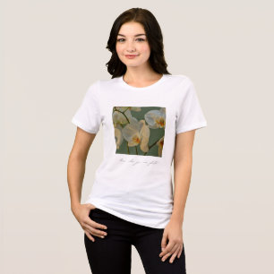 Elegante Orchid Blooms Inspirationsblume Tri-Blend Shirt