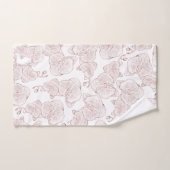 Elegante Orchid Botanical Monogram Wedding Badhandtuch Set (Handtuch)
