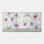 Elegante Orchid Desk Mat Schreibtischunterlage (Vorderseite)