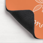 Elegante Orchid einfache, reichhaltige orange Blum Mousepad (Ecke)