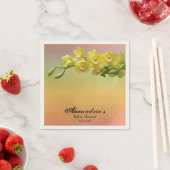 Elegante Orchid Floral Custom Baby Dusche Serviette (Beispiel)