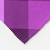 Elegante Orchid Lila Karierte große Fleece Blanket (Ecke)