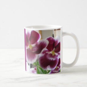 Elegante Orchidee in der Watercolor-Tasse Kaffeetasse