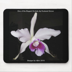 Elegante Orchidee Mousepad 1