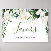 Elegante Orchideen Bohemische Liebhaber der Hochze Poster (Vorne)