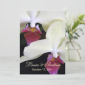 Elegante Orchideen Förmliche Hochzeiten 12x18 Einladung (Stehend Vorderseite)