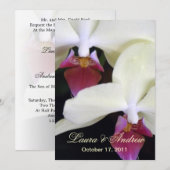 Elegante Orchideen Förmliche Hochzeiten 12x18 Einladung (Vorne/Hinten)