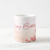 Elegante Orchideen-Geburtstagsfeier Kaffeetasse (Mittel)