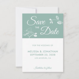 Elegante Orchideen Moderne Blumen Save the Date