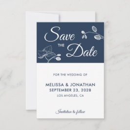 Elegante Orchideen Moderne Blumen Save the Date