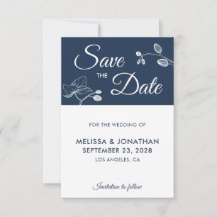 Elegante Orchideen Moderne Blumen Save the Date