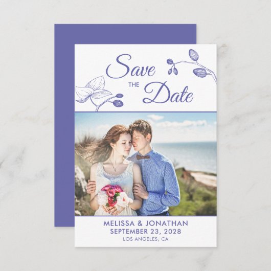 Elegante Orchideen Modernes, blumengeschmücktes Fo (Vorne/Hinten)