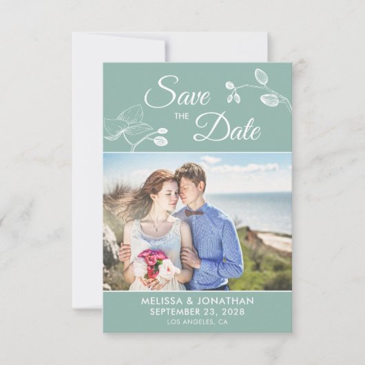 Elegante Orchideen Modernes Foto mit Blumen Save t (Vorderseite)