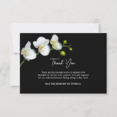 Elegante Orchideen Orthodoxe Christliche Beerdigun Dankeskarte (Vorderseite)
