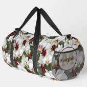 Elegante Orchids Blume Blumenstrauß Duffle Bag (Rechte Ecke)