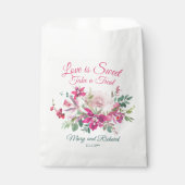 Elegante Orchids Hochzeit Liebe ist Sweet Nehmen S Geschenktütchen (Vorderseite)