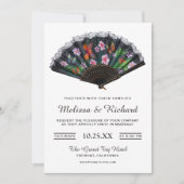 Elegante orientalische Blumenzwiebeln Einladung (Vorderseite)