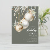 Elegante Ornament Feierliche Einladung (Stehend Vorderseite)