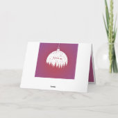 Elegante Ornament Obelisk Karte (Rückseite)