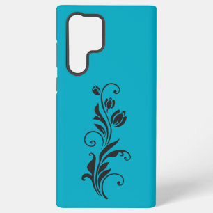 Elegante ornamentale Blumenkunst Samsung Galaxy Hülle